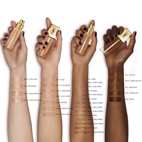 ysl beauty foundation|yves saint laurent foundation shades.